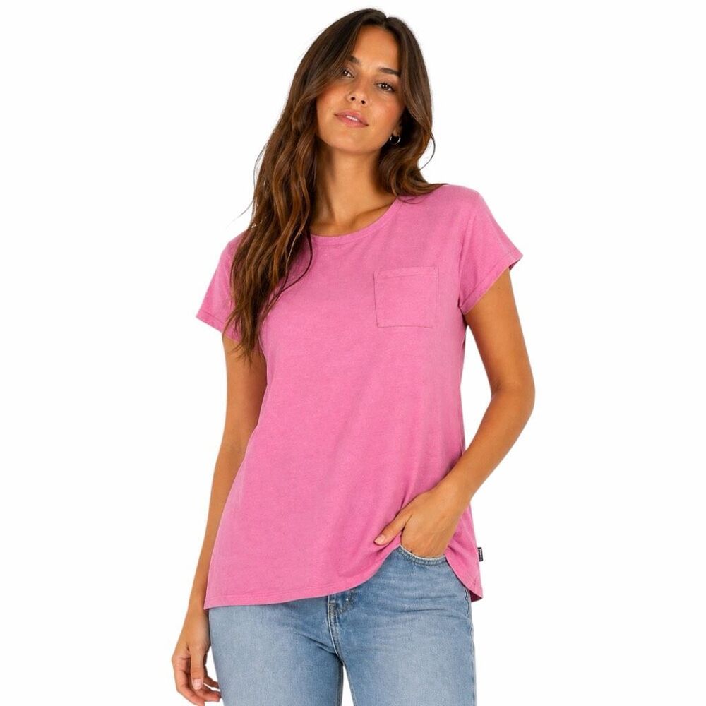 PATAGONIA Women’s Pink Short Sleeve Pocket T-Shirt XL